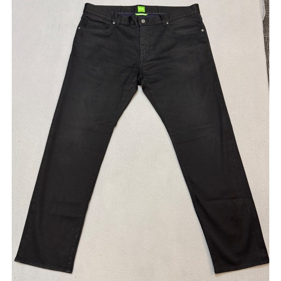 Hugo Boss Other - HUGO BOSS Maine 1 Jeans Mens 38x32 Black Stretch Straight Leg Denim Pants